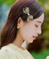 【2TYPE/ゴム&クリップ】レザーリボンヘアアクセサリー